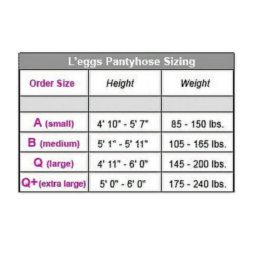 Sheer Energy Medium Leg Support Control Top Tights Pantyhose 2-Pack Size B